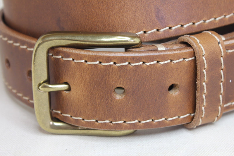 Ledergürtel "Michael" 4cm - Eichengrubengegerbt
